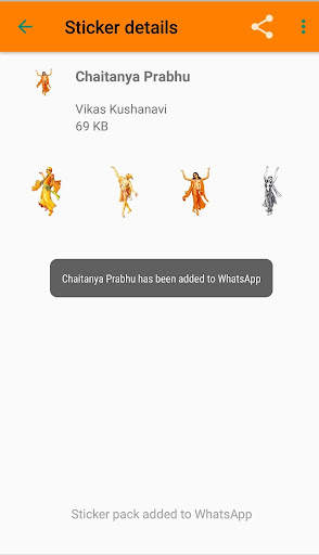 Hare Krishna Stickers for What screenshot 4