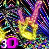 Neon Guitar 3D Gravity Theme🎸 logo