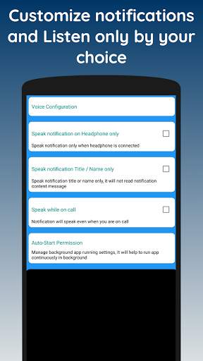 Auto Talking • Voice Notification for Whatsapp, FB screenshot 3