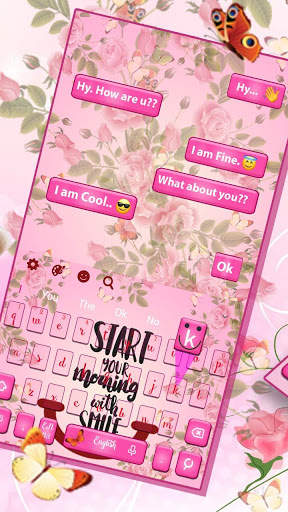 Lovely Wakeup Quotes Keyboard Theme screenshot 2