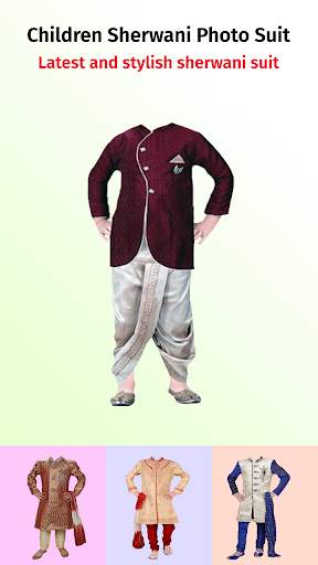 Children Shervani Photo Suit screenshot 4