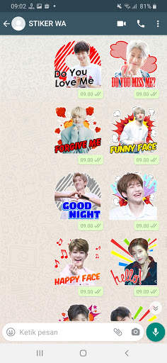 Chat Sticker WA Astro Kpop Boy Band WAStickerApps screenshot 5