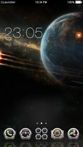 Dark Space Theme HD CLauncher screenshot 3