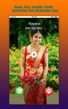 Tamil Full Screen Video Ringtone for Incoming Call screenshot 1