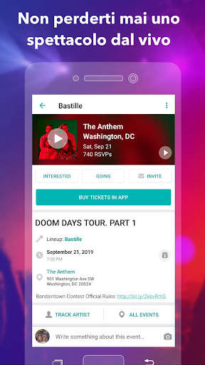 Bandsintown Concerts screenshot 2