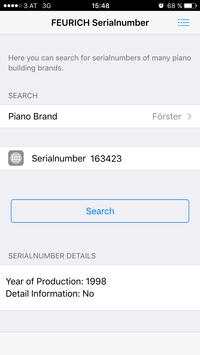 FEURICH Piano Serialnumber App screenshot 2