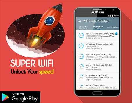 Super Wifi - Wifi Booster & Network Analyzer screenshot 1