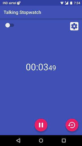 Talking Stopwatch screenshot 1