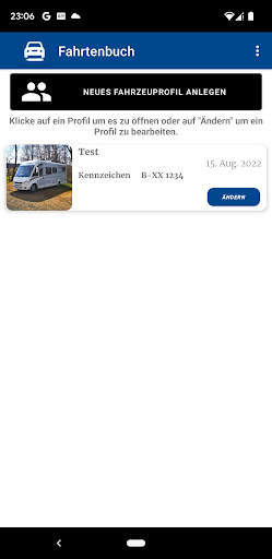 KFZ Fahrtenbuch Deutsch screenshot 1