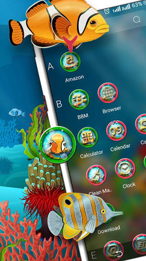 Under Water Life Launcher Theme screenshot 3