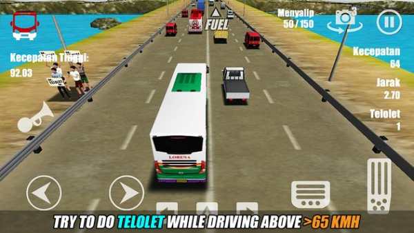 Telolet Bus Driving 3D скриншот 3