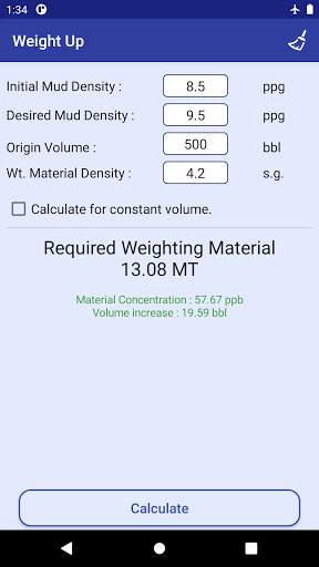 Drilling Fluid App 2 تصوير الشاشة