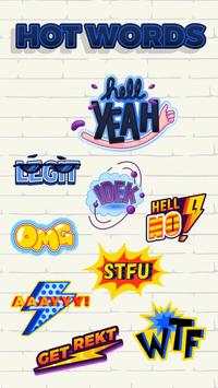(FREE) GO SMS HOT WORD STICKER 1 تصوير الشاشة