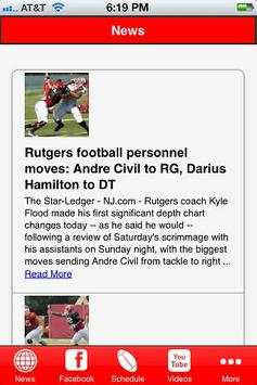 Football News - Rutgers Edition screenshot 2