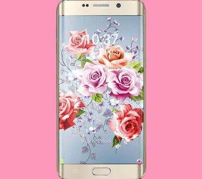 Colorful flower wallpaper theme screenshot 2