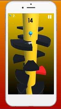 helix spiral lompat merah bola bergulir bola screenshot 7
