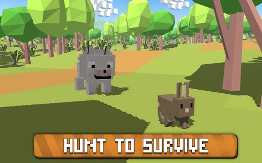 Blocky Wolf Simulator screenshot 2