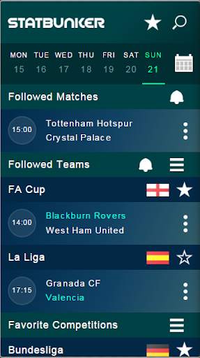 Football live scores & stats screenshot 1
