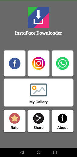 Facebook, Instagram and Whatsapp Downloader screenshot 1