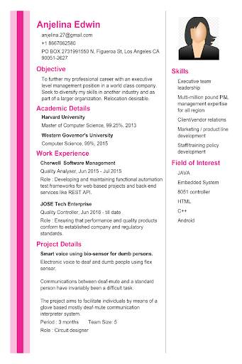 Curriculum vitae app CV Maker screenshot 19