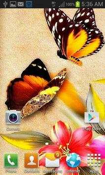 Cute Butterflies LWP स्क्रीनशॉट 3