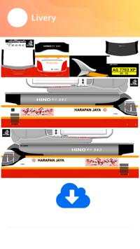Livery Bus Harapan Jaya XHD screenshot 2