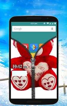 Teddy Bear Zipper Lock screenshot 5