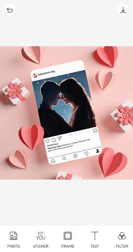 Valentine Day Photo Frame 2021 screenshot 1