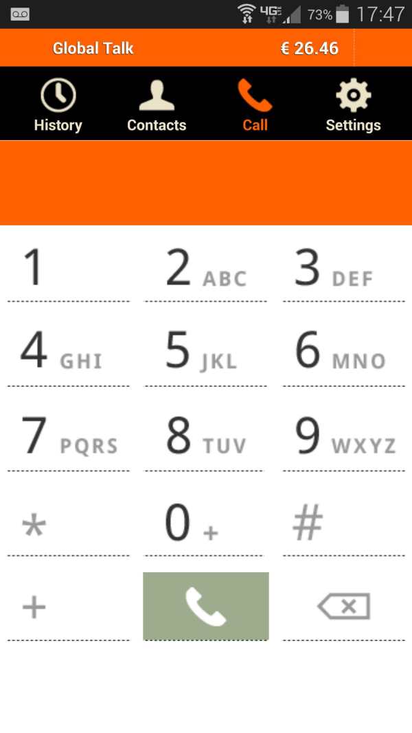 Global Talk Internet Calling screenshot 1