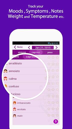mio periodo Tracker / Calendar screenshot 1