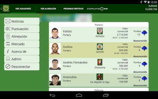 Comunio screenshot 6