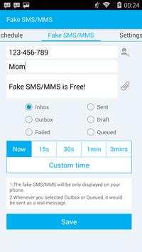 Fake SMS/MMS screenshot 1