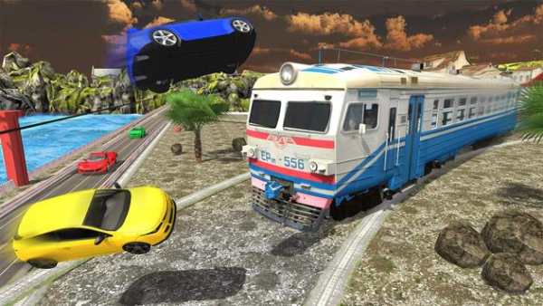 Real Train vs Car Racing 2018 - Autofahren Spiele screenshot 4