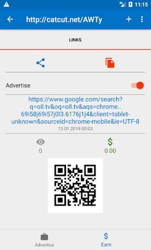 Earn by links or web advertisement स्क्रीनशॉट 4