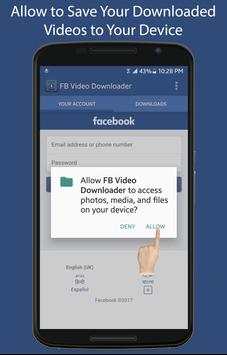 Video Downloader for Facebook screenshot 1