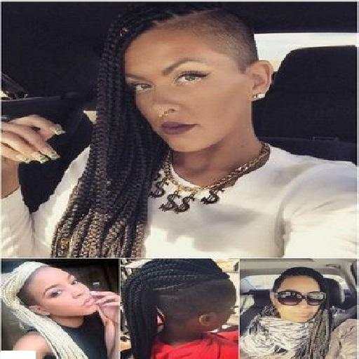 Box Braid Undercut Hairstyles. स्क्रीनशॉट 2