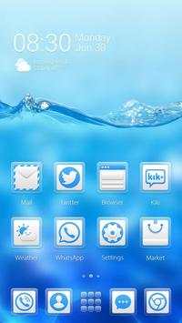 Aqua Blue GO Launcher Theme screenshot 4