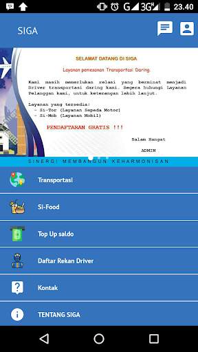 SIGA Transportasi screenshot 1