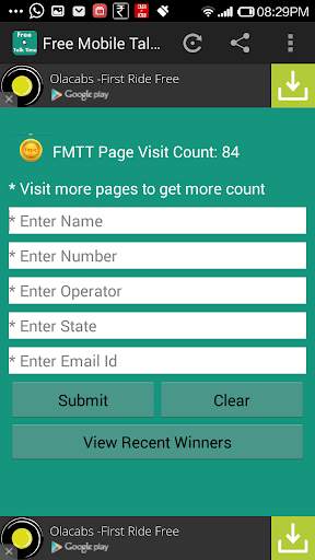 Free Mobile Talk Time screenshot 3