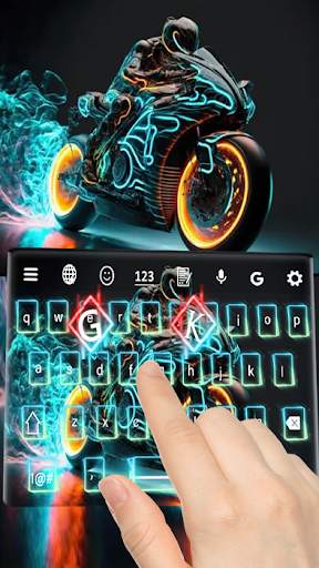 Neon Motorbike Keyboard screenshot 6