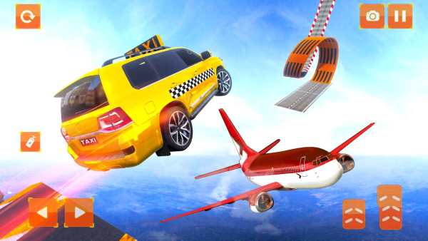 Taxi Car Stunts 2 Games 3D: Ramp Car Stunts screenshot 1