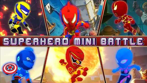 Superhero Mini Battle स्क्रीनशॉट 1