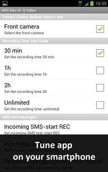 SMS Rec Hi-Q Hidden Camera LT screenshot 3