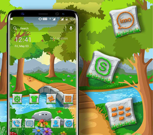 Anime Garden Launcher Theme screenshot 1