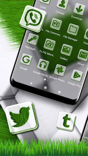 Grass Lawn 3D Tiles Theme screenshot 2