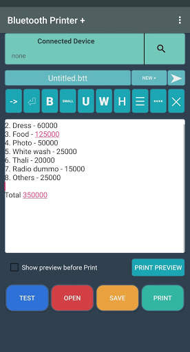 Bluetooth Printer Plus screenshot 1