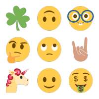 New Emoji Taco Unicorn Finger logo