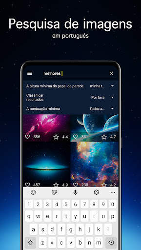 Papel de parede com espaço 4K screenshot 3