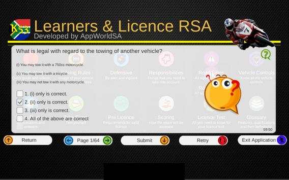 K53 Learners & Licence RSA screenshot 11