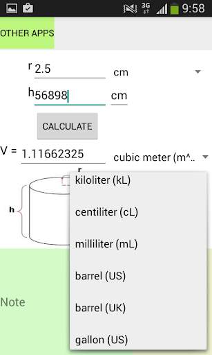 Tube Volume Calculator скриншот 2